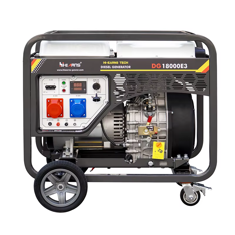 Diesel Generator Portable 12kW 50Hz DG18000E3 Single-Phase Open Frame Generators for Home — image 3