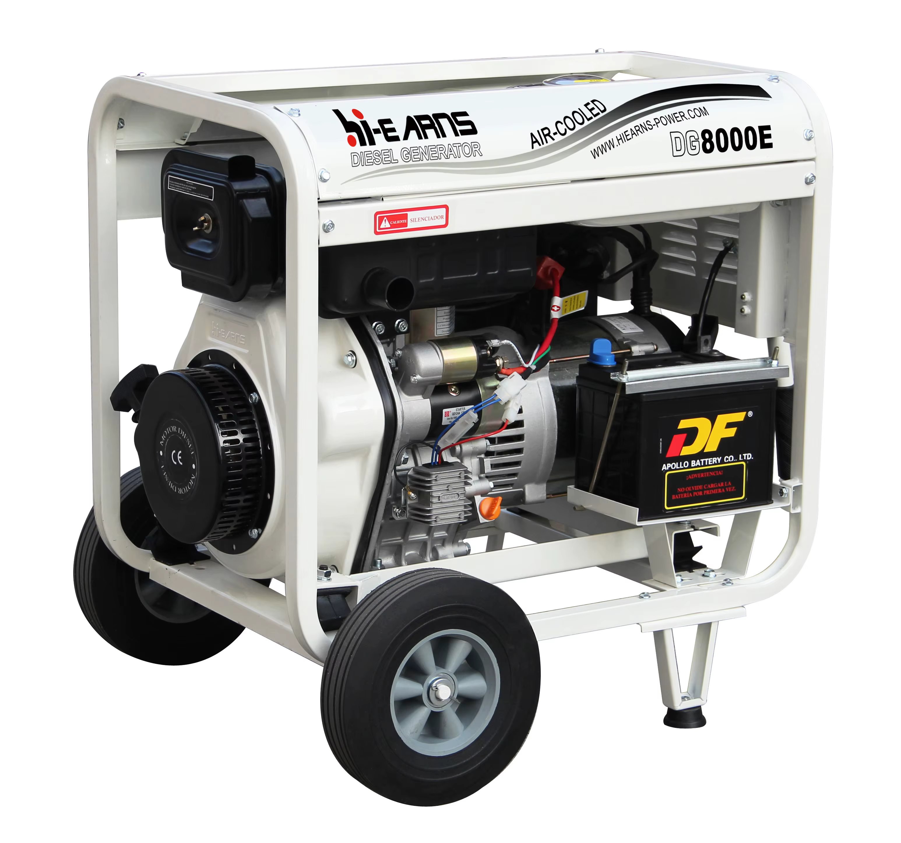 DG8000E 6KW 6.5KW 7.0KW Open Portable Type Air Cooled Diesel Generator for House — image 5