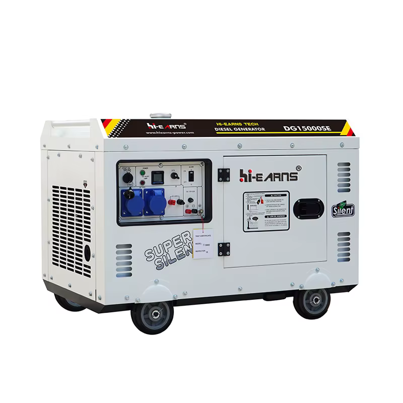10KW Single-Phase Air-Cooled Diesel Generator DG15000SE Double-Cylinder Machine 50Hz Frequency AC Output — image 2
