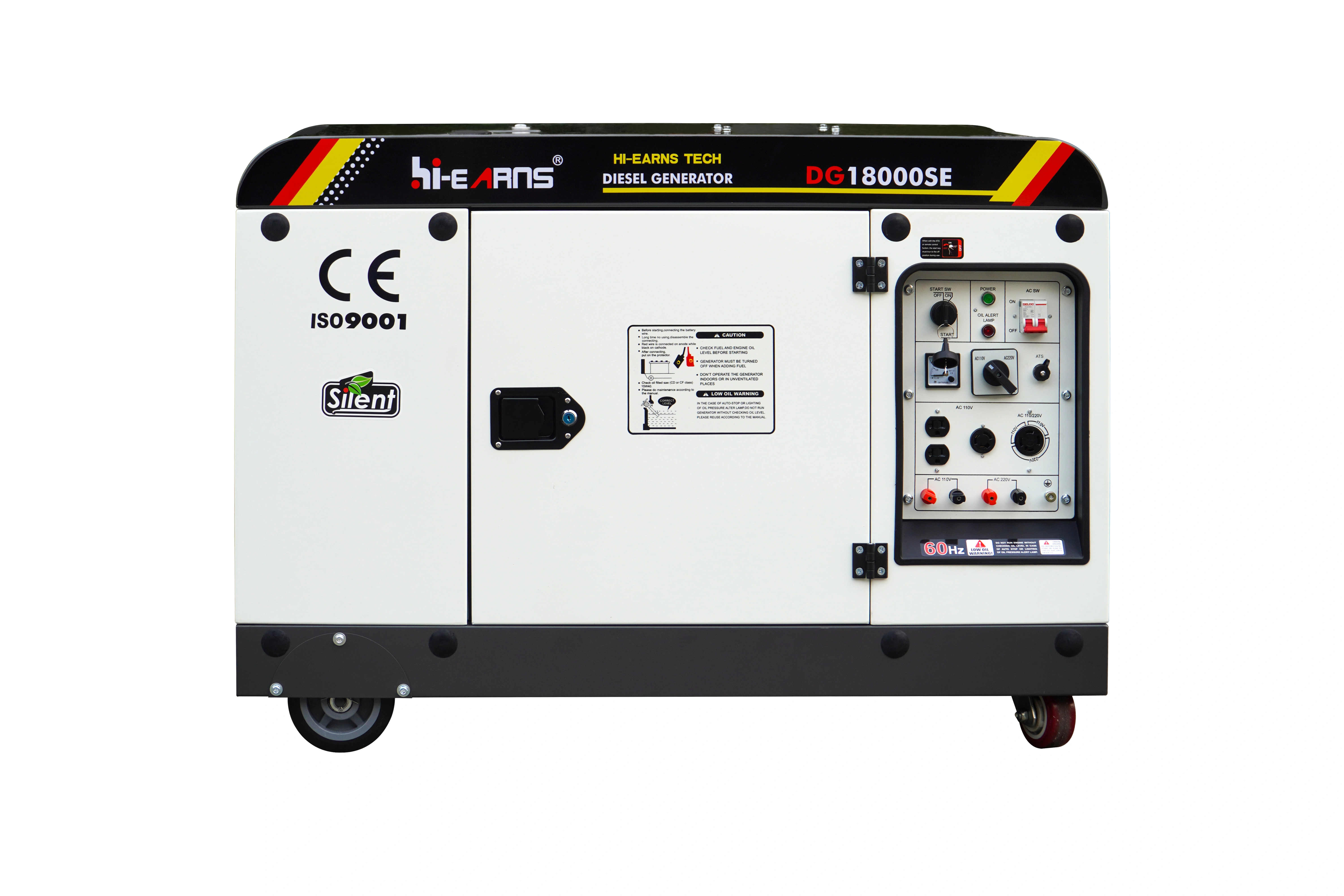 12kW 15KVA Single Phase Electric Start Silent Diesel Silent Mobile Diesel Generator for Home — image 2