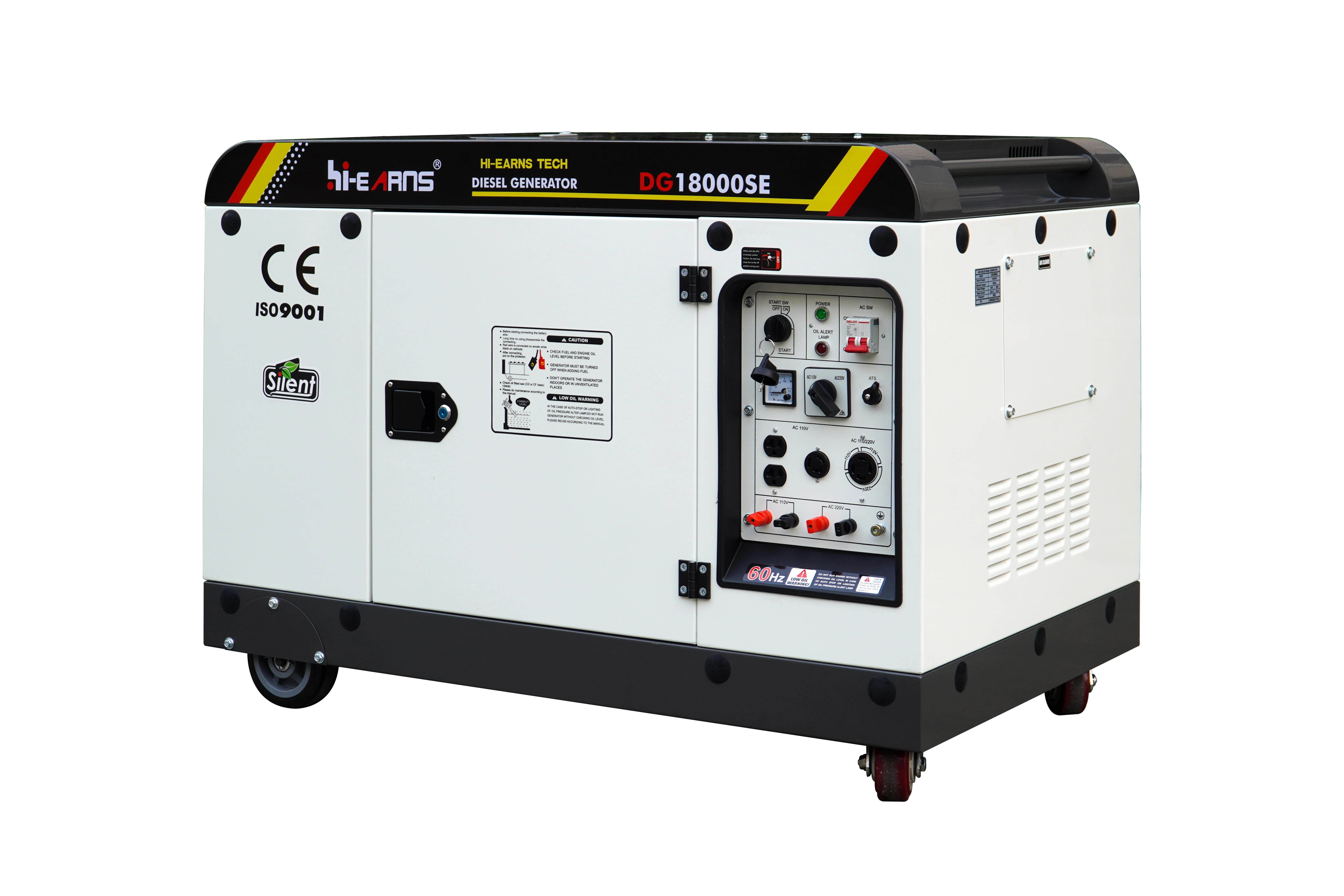 12kW 15KVA Single Phase Electric Start Silent Diesel Silent Mobile Diesel Generator for Home — image 4