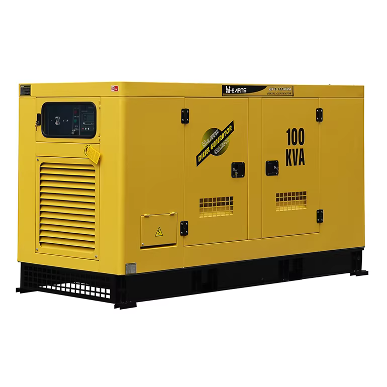 Hi-earns 80KW 100KVA 50Hz Three Phase Water Cooled Brushless Silent Diesel Generator for Home — image 2
