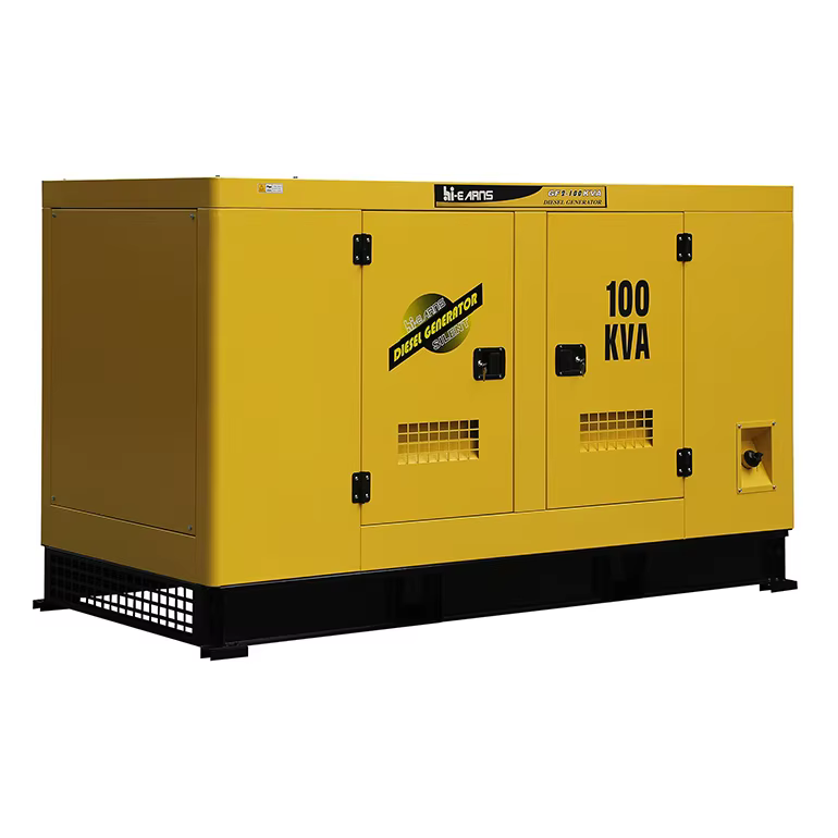 Hi-earns 80KW 100KVA 50Hz Three Phase Water Cooled Brushless Silent Diesel Generator for Home — image 3