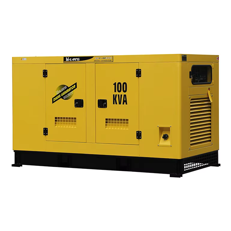 Hi-earns 80KW 100KVA 50Hz Three Phase Water Cooled Brushless Silent Diesel Generator for Home — image 5