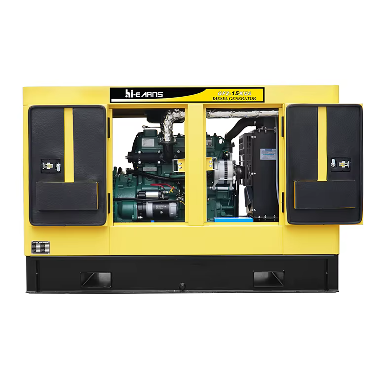 Hi-earns 12KW 15KVA Water Cooled Brushless Three Phase Silent Diesel Generator for House — image 5
