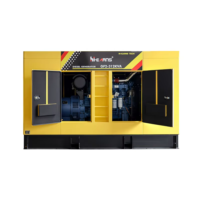 Hiearns  Water Cooled Silent diesel Generator, Six Cylinder Water-cooled diesel Engine Factory Power Supply — image 2