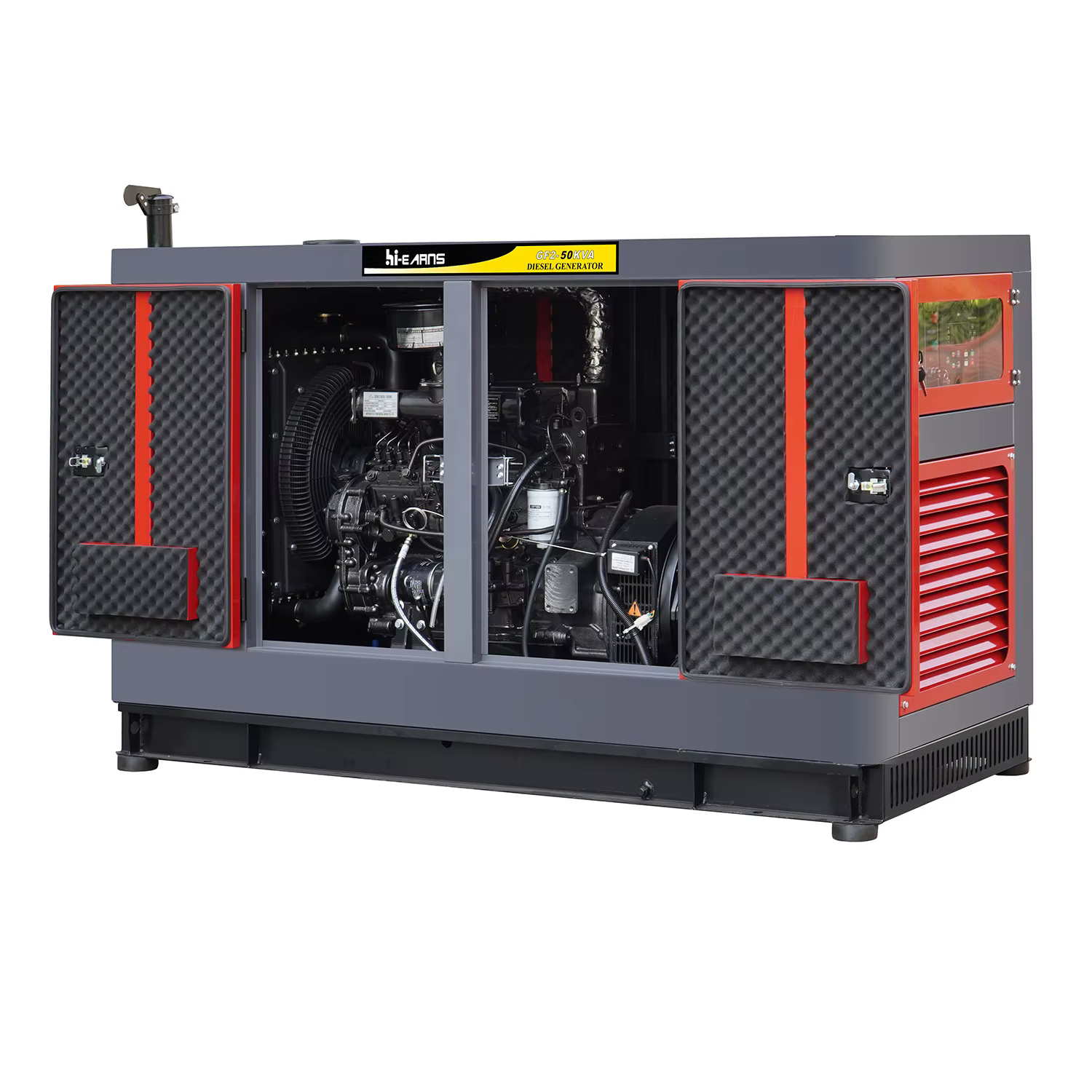 Hiearns  Hot Selling GF2-50KVA Water Cooled Silent Type Diesel Generator — image 3
