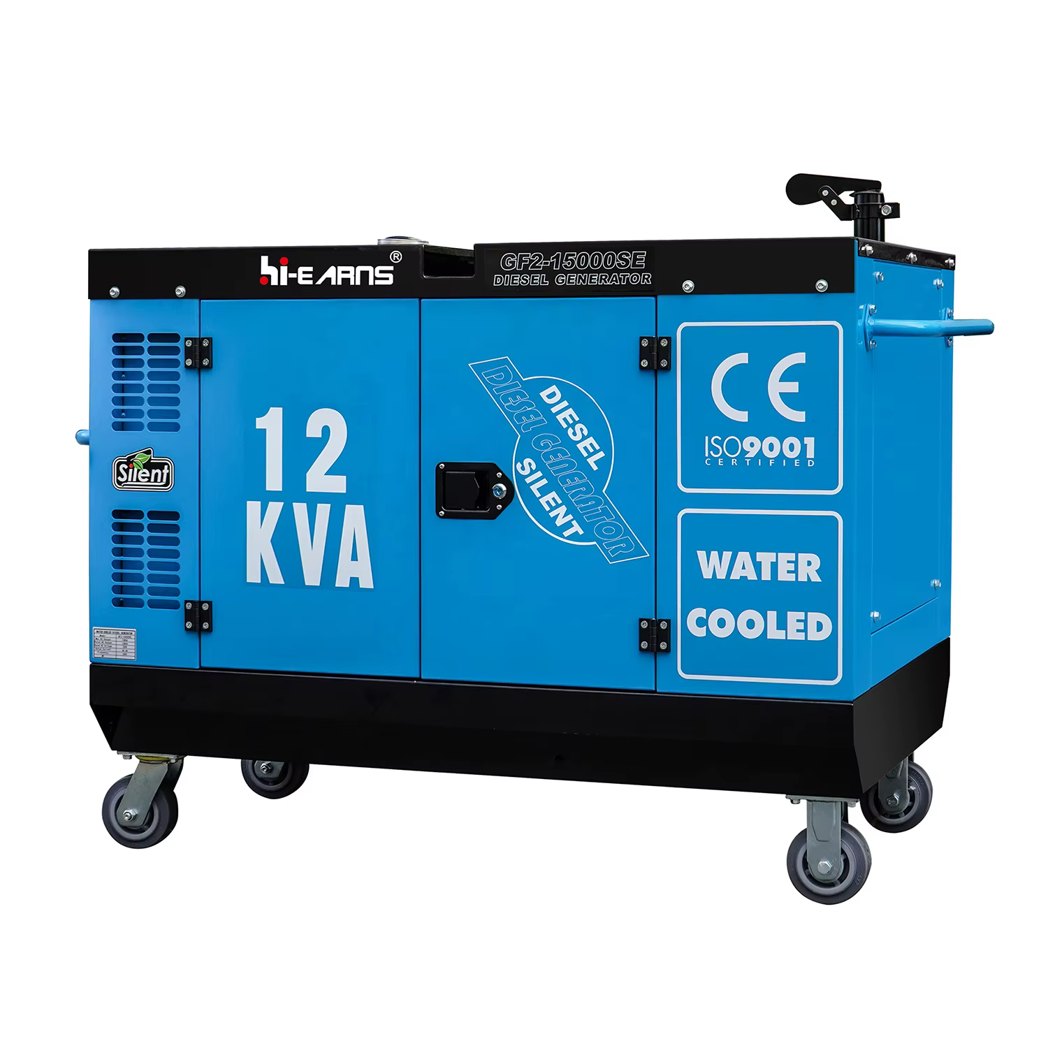 Hot Selling 10KW Two Cylinder EV80 Engine GF2-15000SE Slient Water Cooled  Diesel Generator — image 2