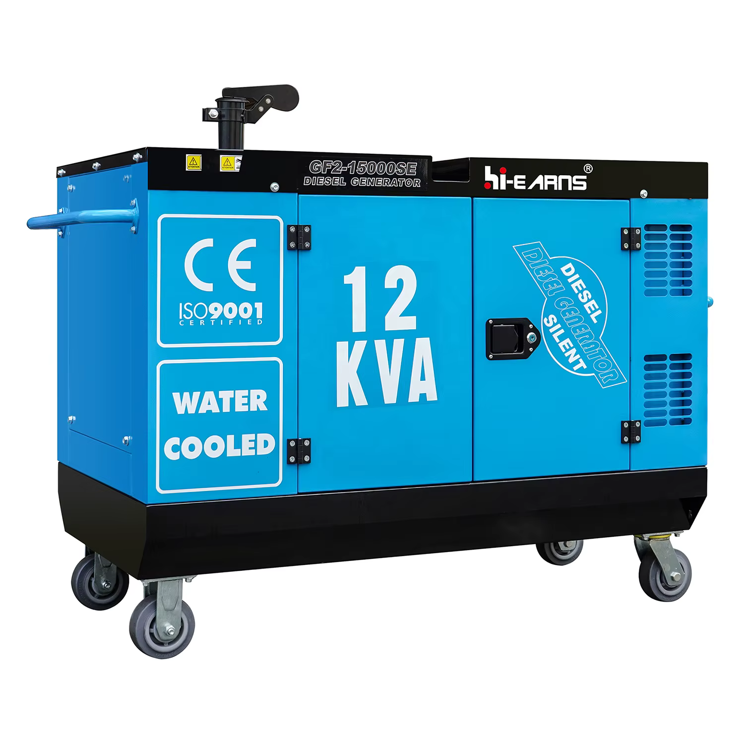 Hot Selling 10KW Two Cylinder EV80 Engine GF2-15000SE Slient Water Cooled  Diesel Generator — image 5