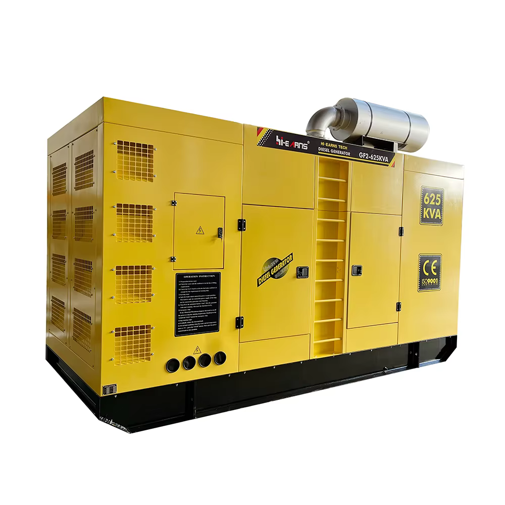 Hi Earns 500KW 625KVA 60HZ 1800rpm Power Station Water Cooled 6 in Line Cylinder diesel Generator Power Plant — image 6