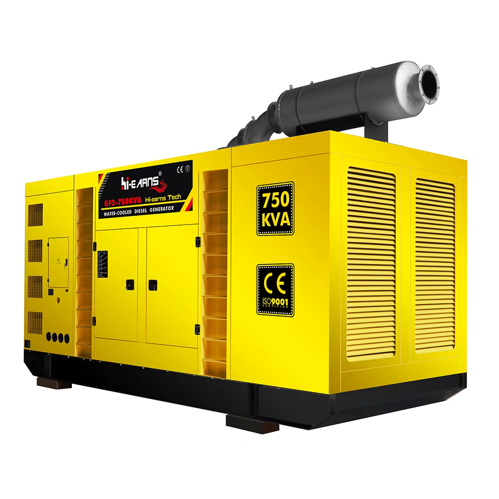 Hi-earns Water Cooled 300KW 400KW 500KW 600KW 12 Cylinder diesel Generator Factory — image 2