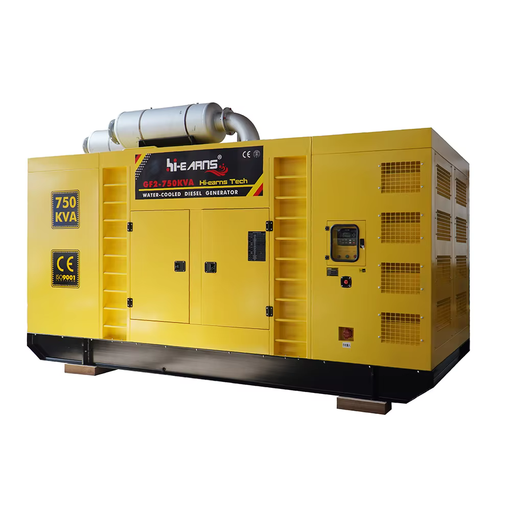 Hi-earns Water Cooled 300KW 400KW 500KW 600KW 12 Cylinder diesel Generator Factory — image 3