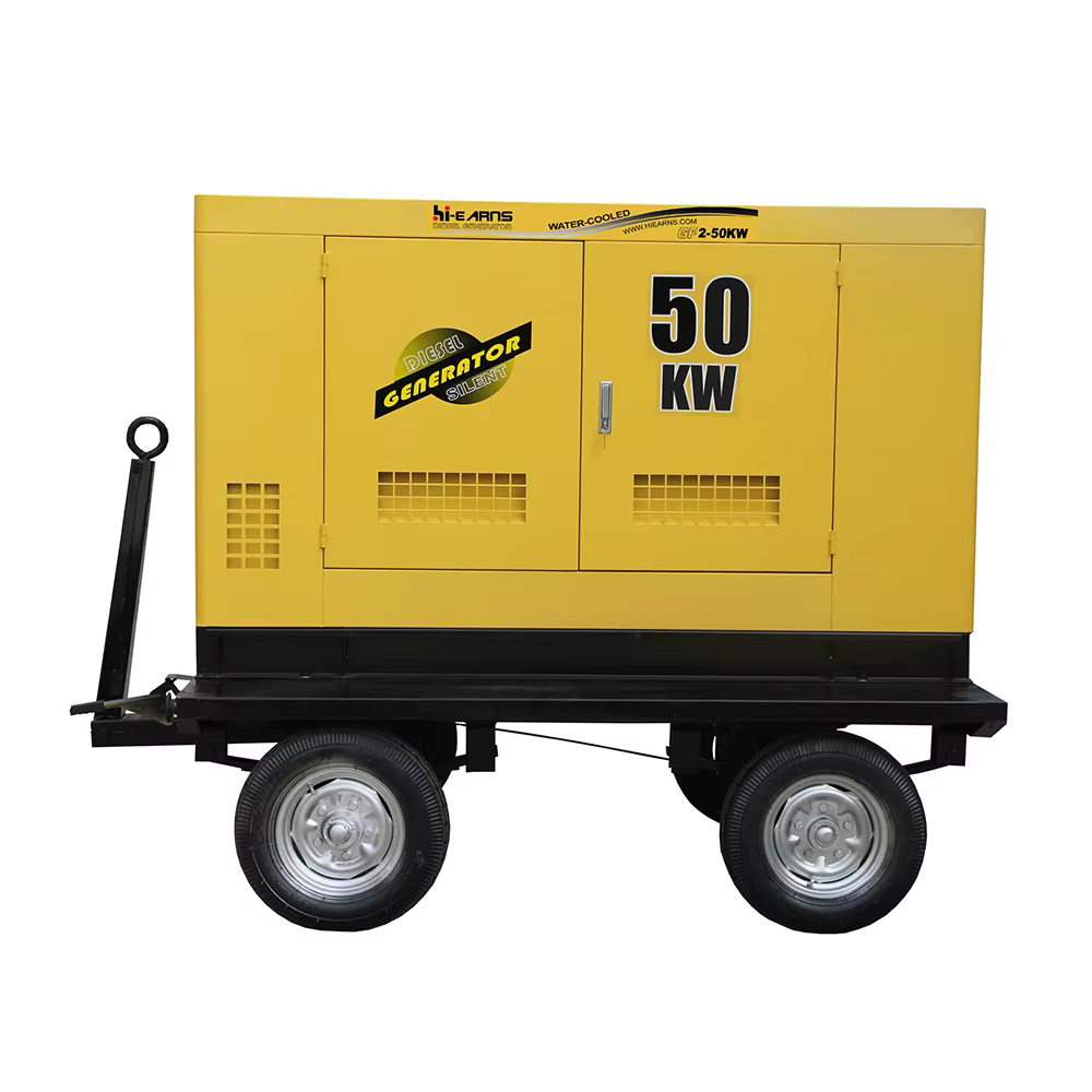 63KVA 50KW 30KW 40KW Trailer Type Silent Water Cooled Four Cylinder diesel Generator Price — image 2