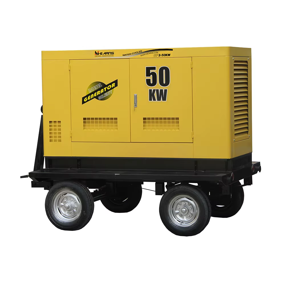 63KVA 50KW 30KW 40KW Trailer Type Silent Water Cooled Four Cylinder diesel Generator Price — image 3