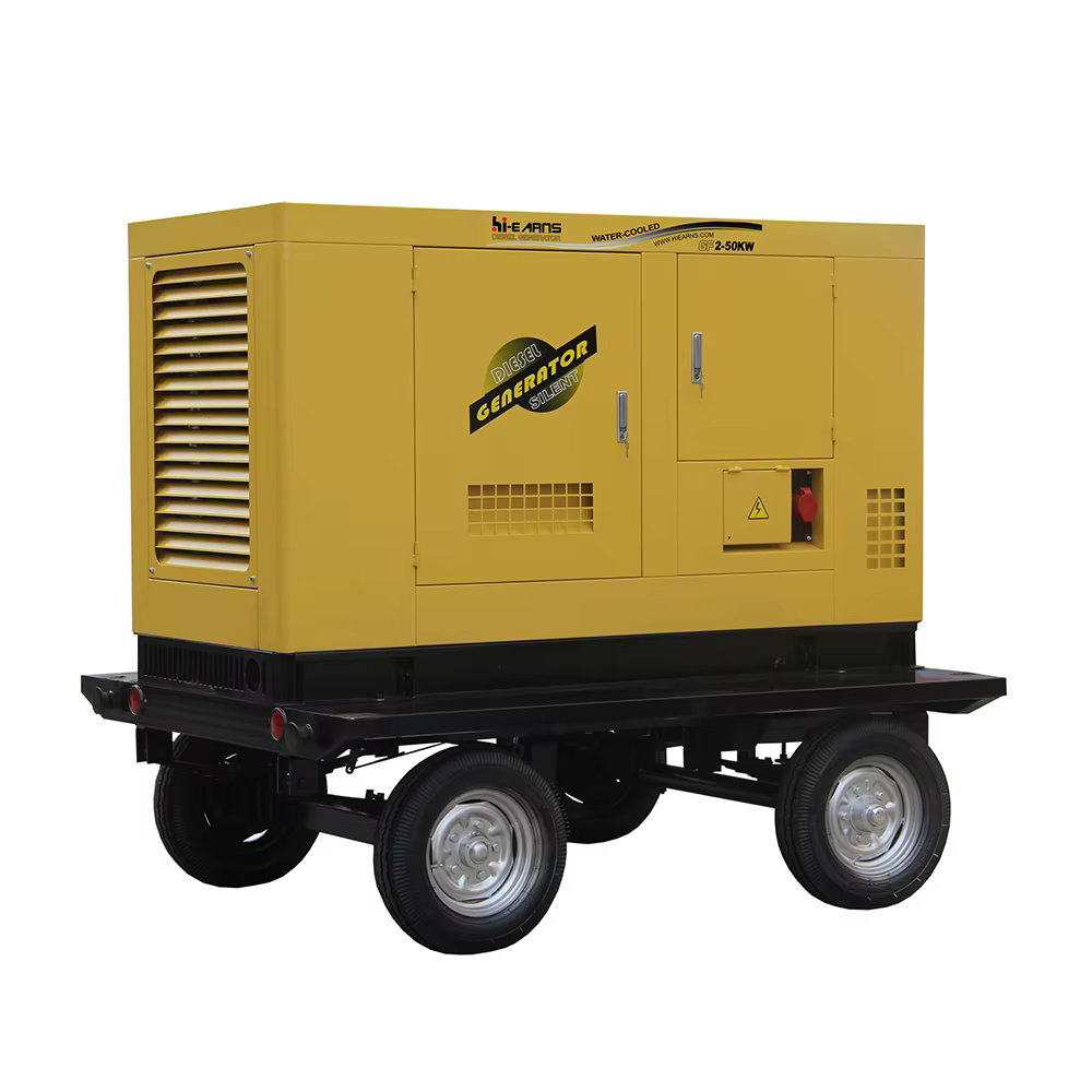 63KVA 50KW 30KW 40KW Trailer Type Silent Water Cooled Four Cylinder diesel Generator Price — image 4