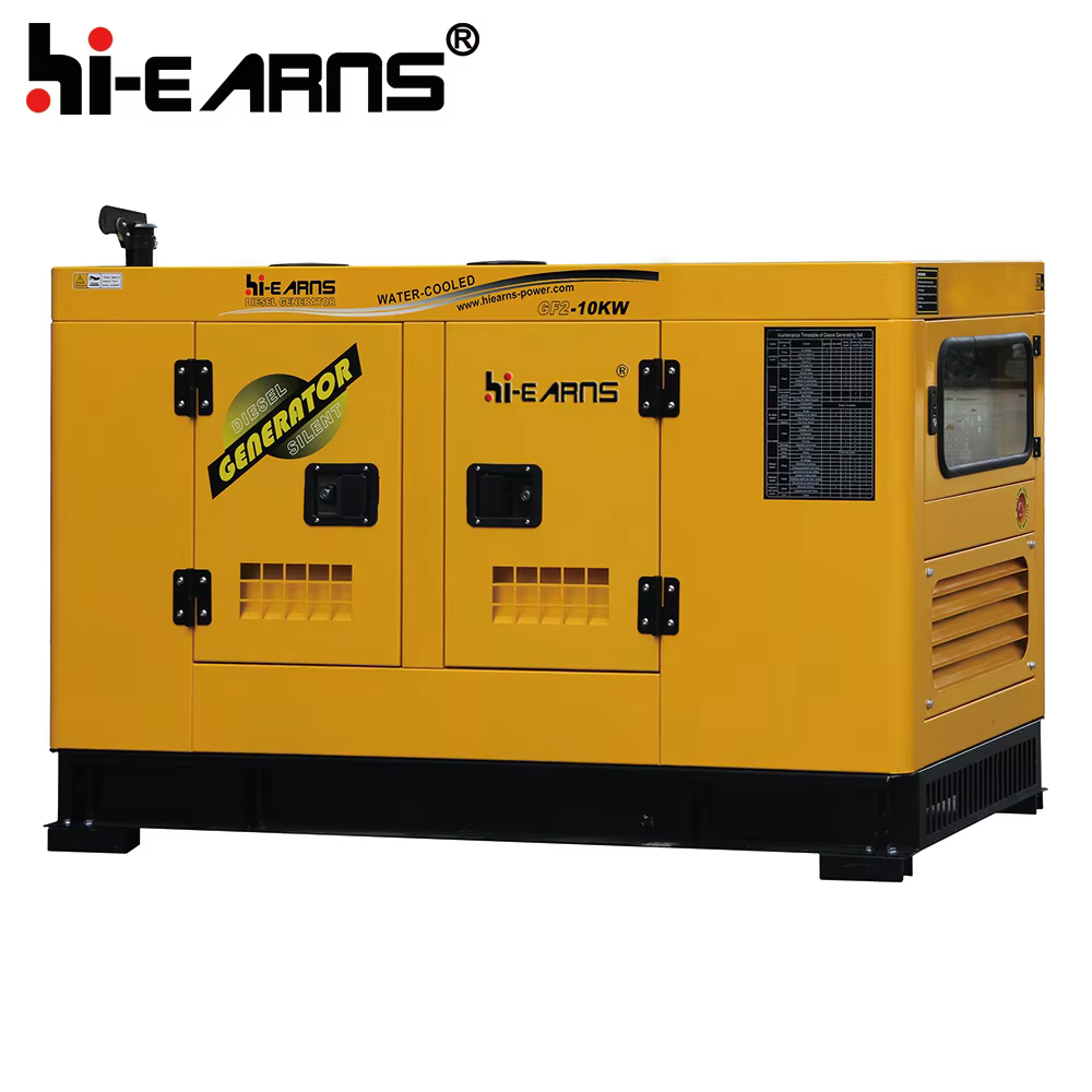 Hiearns 10KW 12KVA 50HZ 220V 230V Single Phase Water Cooled Four Cylinder Super Silent diesel Generator — image 4
