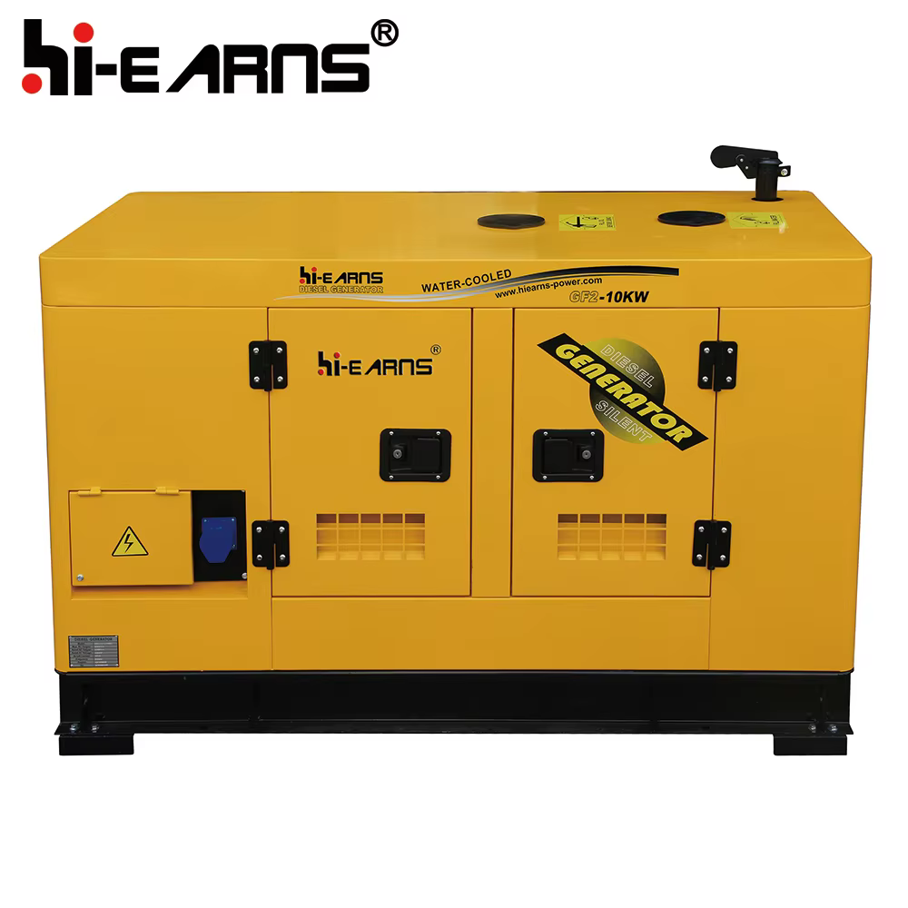 Hiearns 10KW 12KVA 50HZ 220V 230V Single Phase Water Cooled Four Cylinder Super Silent diesel Generator — image 5