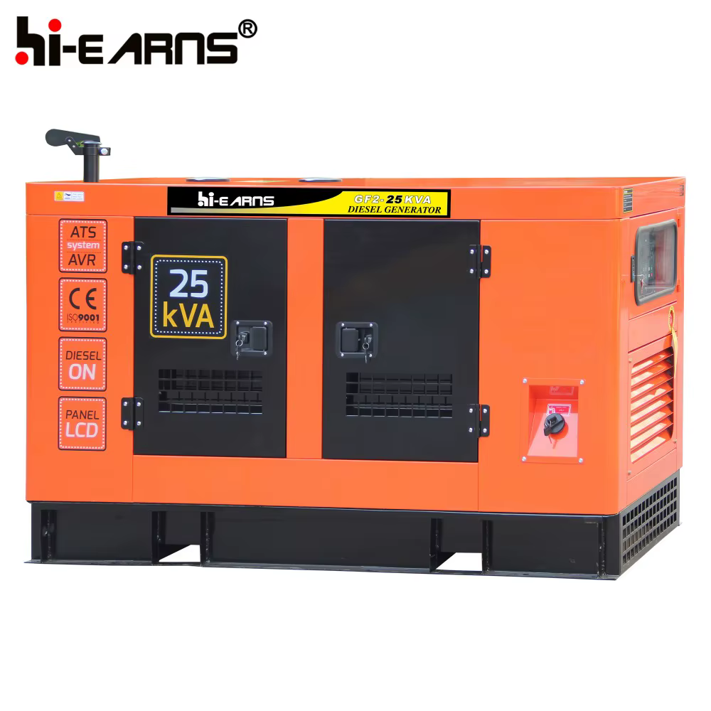 Hi-earns 20KW 25KVA Water Cooled Brushless Single Phase Diesel Generator — image 2