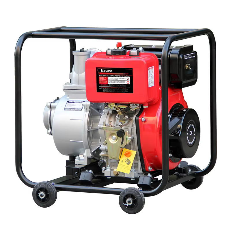 4 Inch diesel Water Pump for Agriculture DP40 with 5.5L Small Fuel tank HR186FA Recoil — image 2