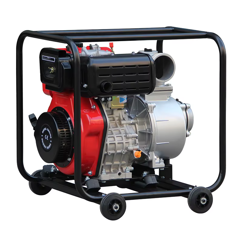 4 Inch diesel Water Pump for Agriculture DP40 with 5.5L Small Fuel tank HR186FA Recoil — image 3