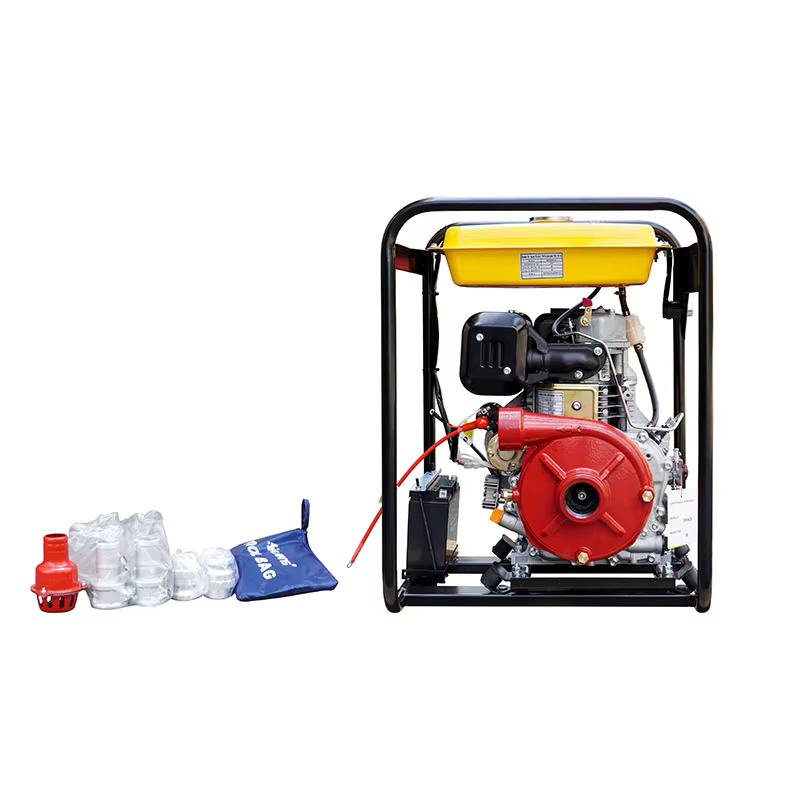 diesel Water Pump for Agriculture 2-inch DP20HCIE with 12.5L Small Fuel tank HR186FA Electrical Starting — image 2