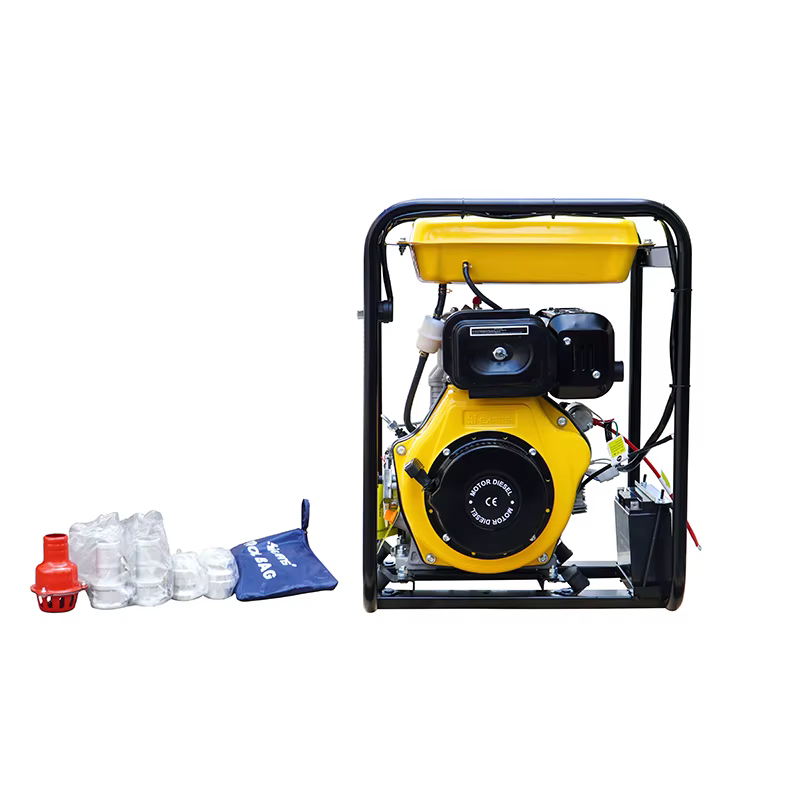 diesel Water Pump for Agriculture 2-inch DP20HCIE with 12.5L Small Fuel tank HR186FA Electrical Starting — image 3