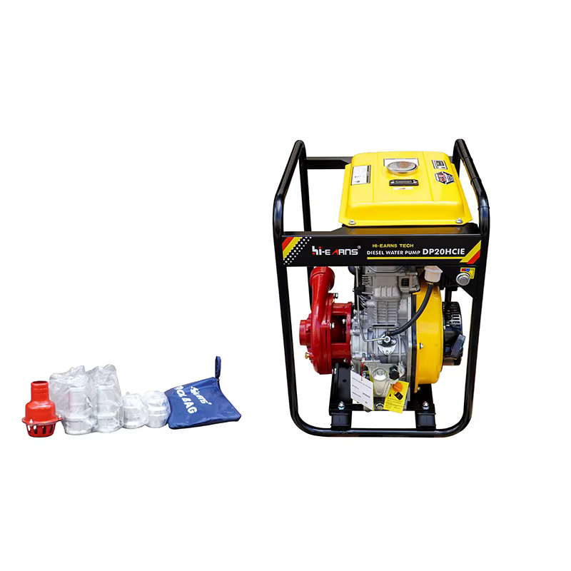 diesel Water Pump for Agriculture 2-inch DP20HCIE with 12.5L Small Fuel tank HR186FA Electrical Starting — image 4