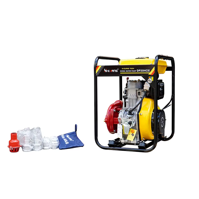 diesel Water Pump for Agriculture 2-inch DP20HCIE with 12.5L Small Fuel tank HR186FA Electrical Starting — image 5