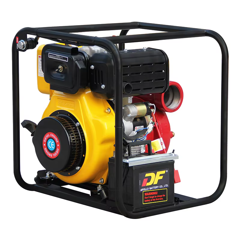 DP30HCIE High-pressure Cast Iron Pump 3 Inch with 5.5L Small Fuel tank 30A Battery diesel Water Pump for Agriculture — image 3