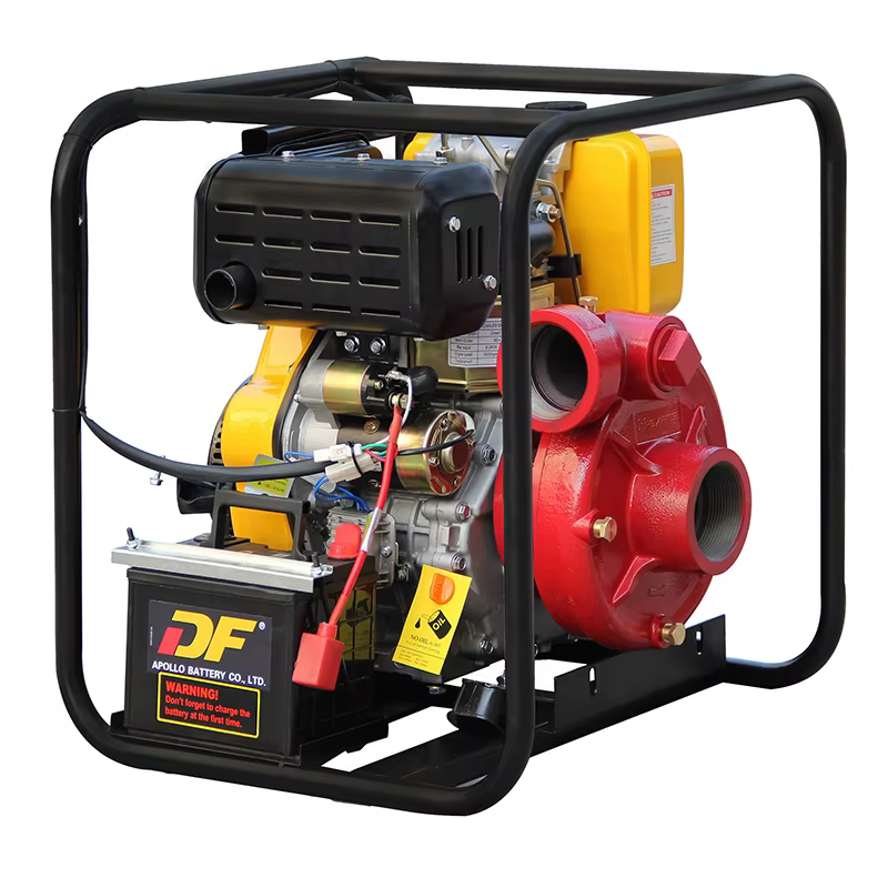 DP30HCIE High-pressure Cast Iron Pump 3 Inch with 5.5L Small Fuel tank 30A Battery diesel Water Pump for Agriculture — image 4