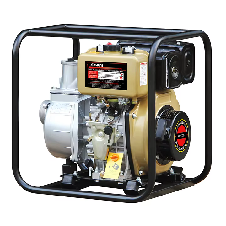 Hiearns 3-inch LOW Pressure diesel  Pump, Manual Start, HR178 diesel Engine — image 4