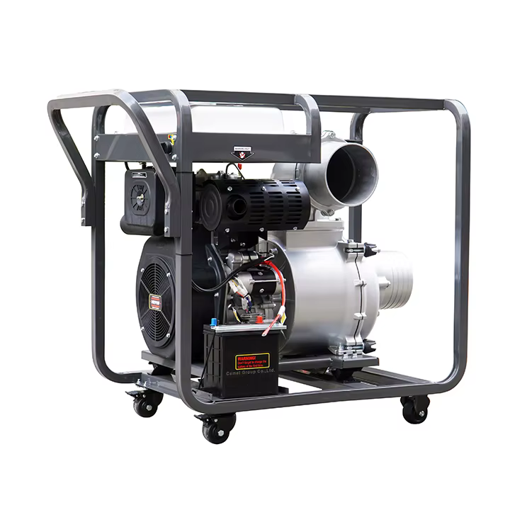 Hi-earns 8-Inch Diesel Water Pump 25hp HR998 Single Cylinder Air-Cooled Diesel Engine Clear Water Applications — image 3