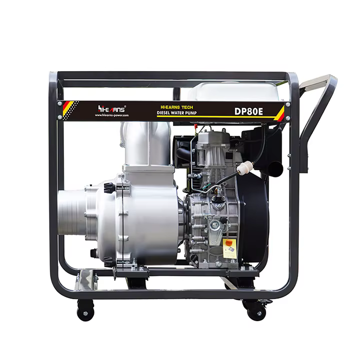 Hi-earns 8-Inch Diesel Water Pump 25hp HR998 Single Cylinder Air-Cooled Diesel Engine Clear Water Applications — image 4