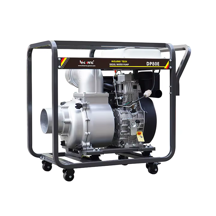 Hi-earns 8-Inch Diesel Water Pump 25hp HR998 Single Cylinder Air-Cooled Diesel Engine Clear Water Applications — image 5