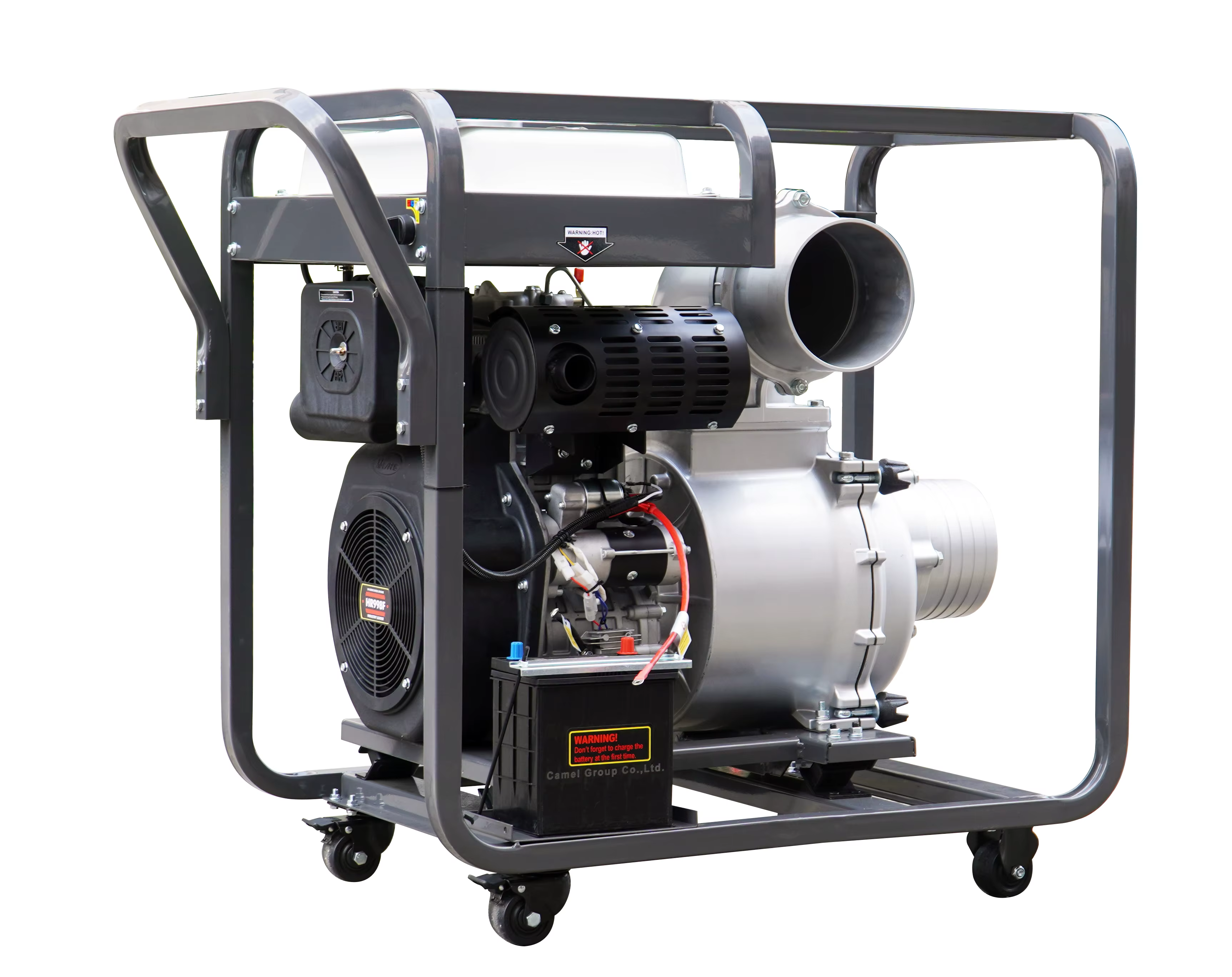 New 8inch 200mm air Cooled Two Cylinder 30hp Centrifugal diesel Water Pump Factory — image 3