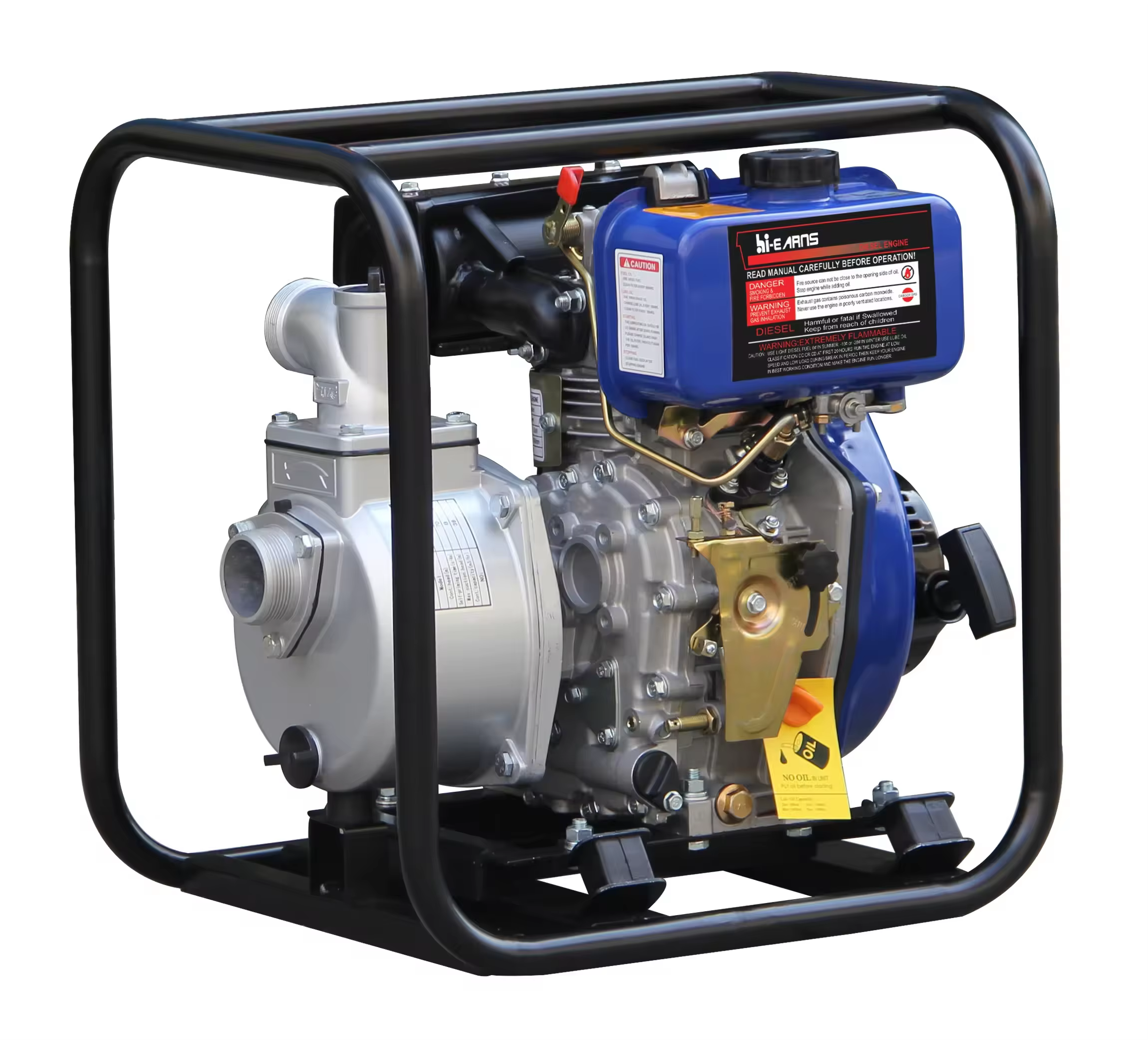 Hiearns DP20 2inch High Pressure diesel Engine Aluminum Water Pump with Double Impeller — image 3