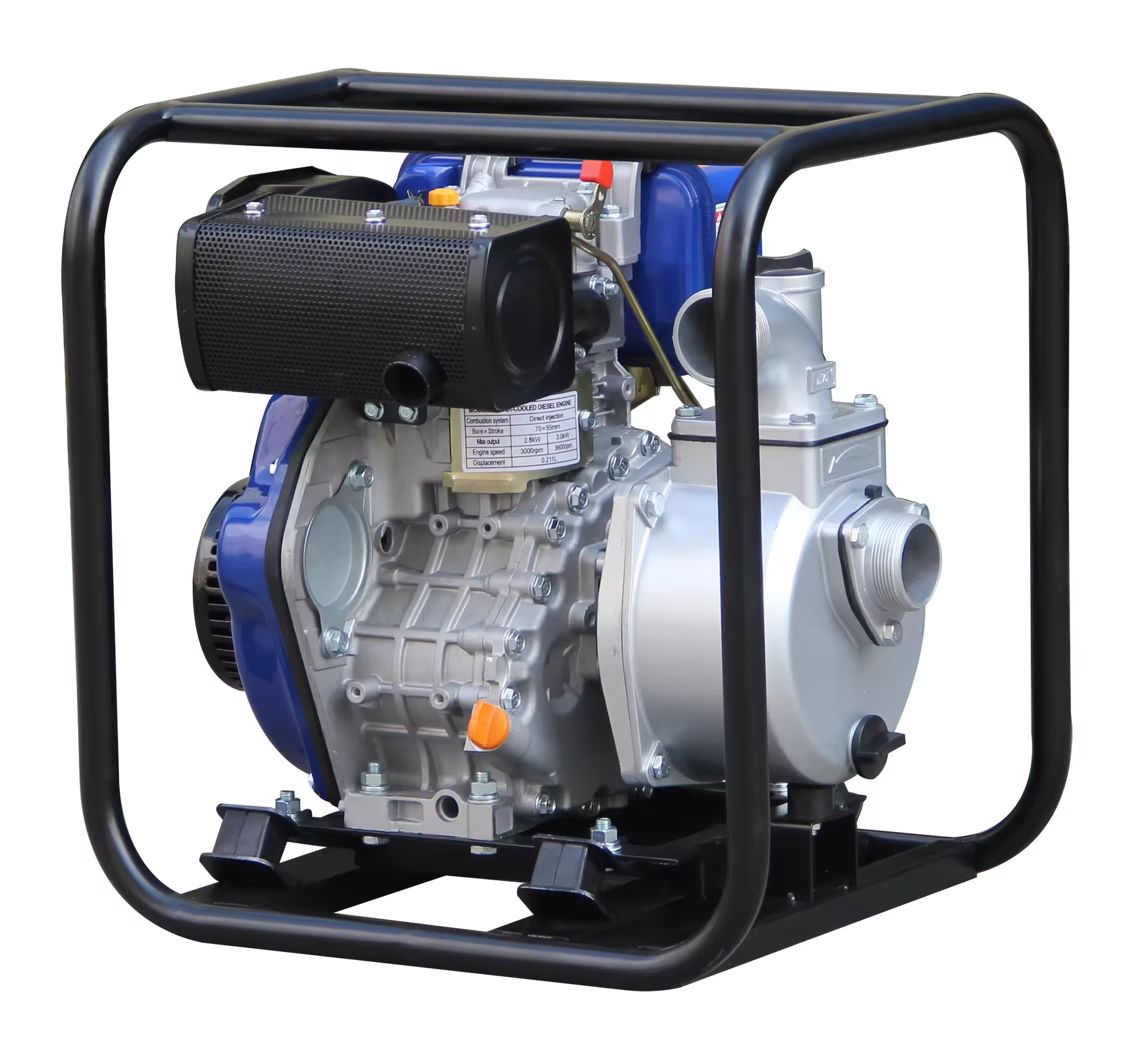 Hiearns DP20 2inch High Pressure diesel Engine Aluminum Water Pump with Double Impeller — image 4