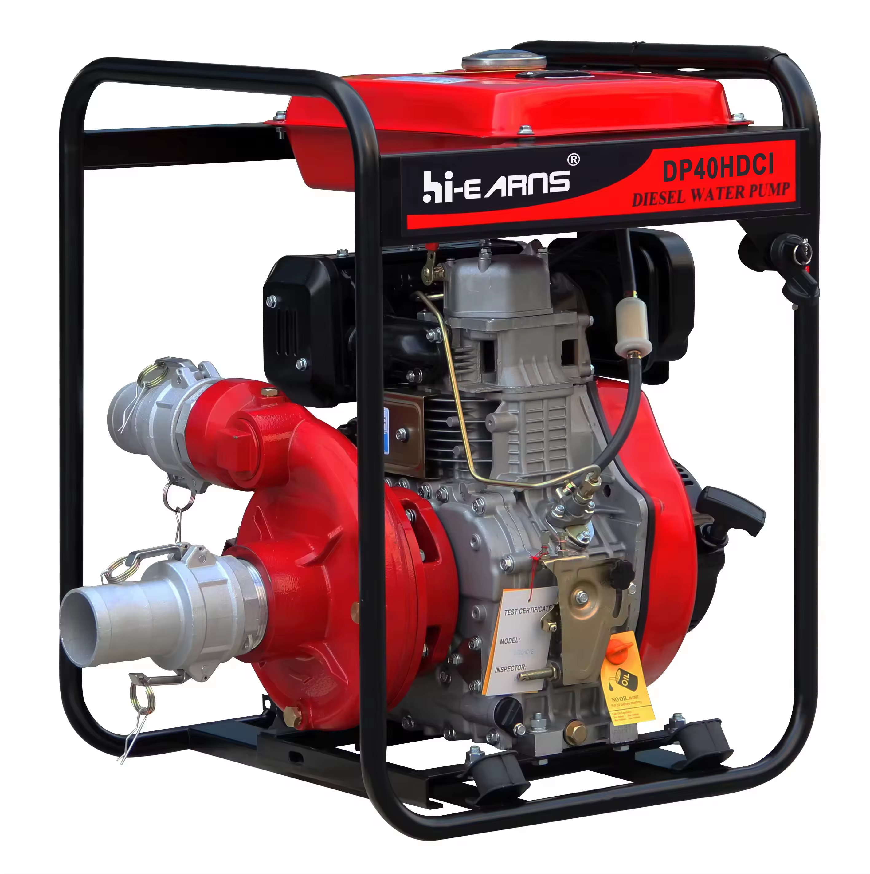 Hiearns DP40HCI 4 Inch  Cast Iron High Pressure diesel Pump ,Use HR195F air Cooled System Single Cylinder Diesel Engine — image 5