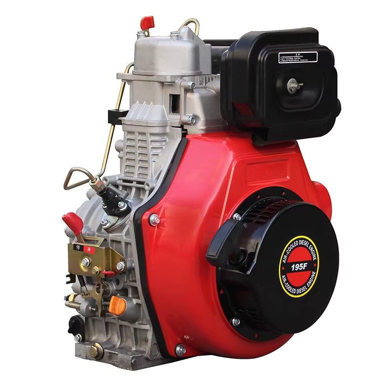 11hp Hiearns HR195F Open-Frame Power Easy Operate Single Cylinder 4-Stroke Engine Electric Start Air-Cooled Euro 5 Motor Bearing — image 2