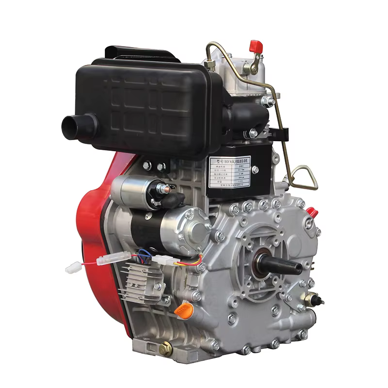 11hp Hiearns HR195F Open-Frame Power Easy Operate Single Cylinder 4-Stroke Engine Electric Start Air-Cooled Euro 5 Motor Bearing — image 4