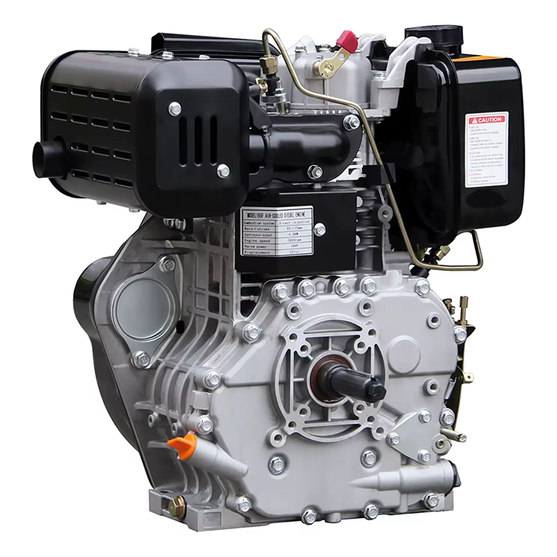 11HP Hiearns HR195F Keyway Shaft Easy-to-Operate Marine Hand Pull Plate Single Air-Cooled Motor Euro 5 Including Engine Bearing — image 3