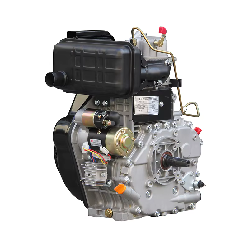10HP Hiearns HR192FDE Single Cylinder Open-Frame Unit Easy Operate Electric Start Air-cooled Motor Engine Euro 5 — image 3