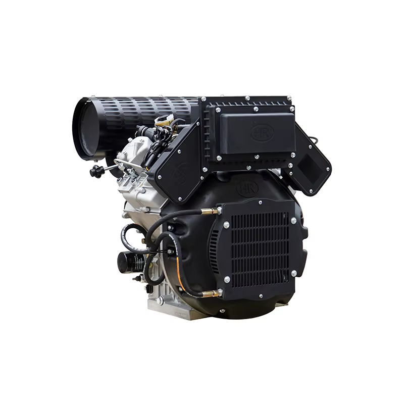 Hiearns HR2V98FD 22kW Air-Cooled Double Cylinder Keyway Shaft 36.5 Easy Recoil Electric Euro 5 Motor Engine Bearing for Boats — image 3