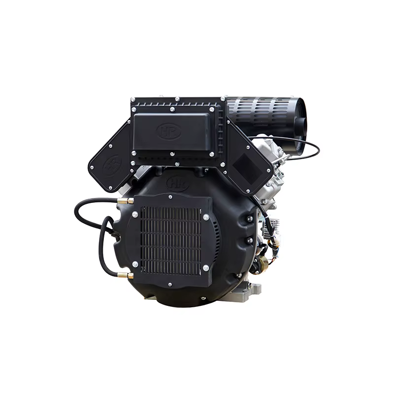 Hiearns HR2V98FD 22kW Air-Cooled Double Cylinder Keyway Shaft 36.5 Easy Recoil Electric Euro 5 Motor Engine Bearing for Boats — image 4