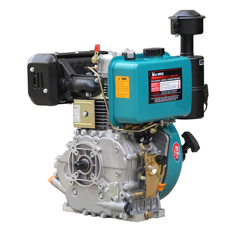 9HP Hiearns HR188FA 7KW Single Section Oil Filter Easy Operate Spline Shaft Air-Cooled Single Cylinder Motor Euro 5 Emission — image 4