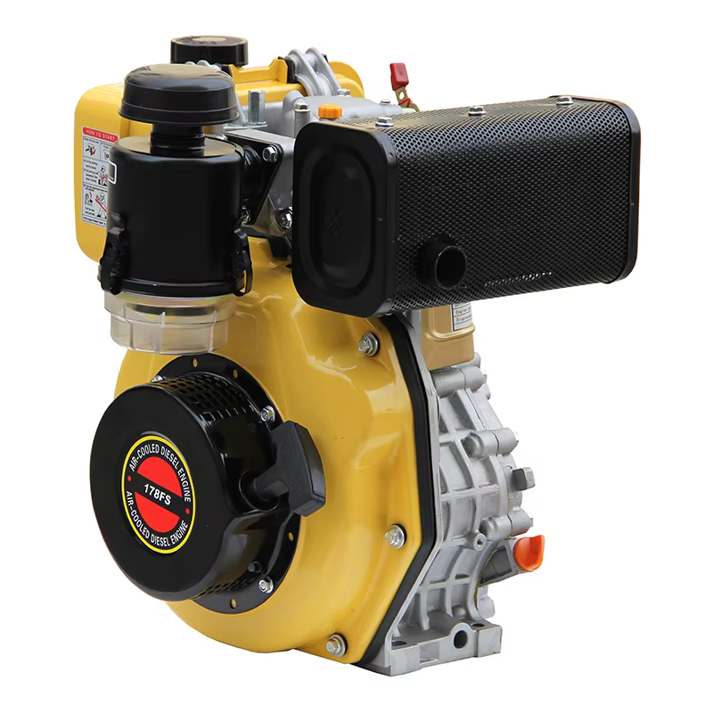 4HP 3.8kW Air-Cooled diesel Engine HR178FS Keyway Shaft with Electric Start Euro 5 Emission Standard — image 2
