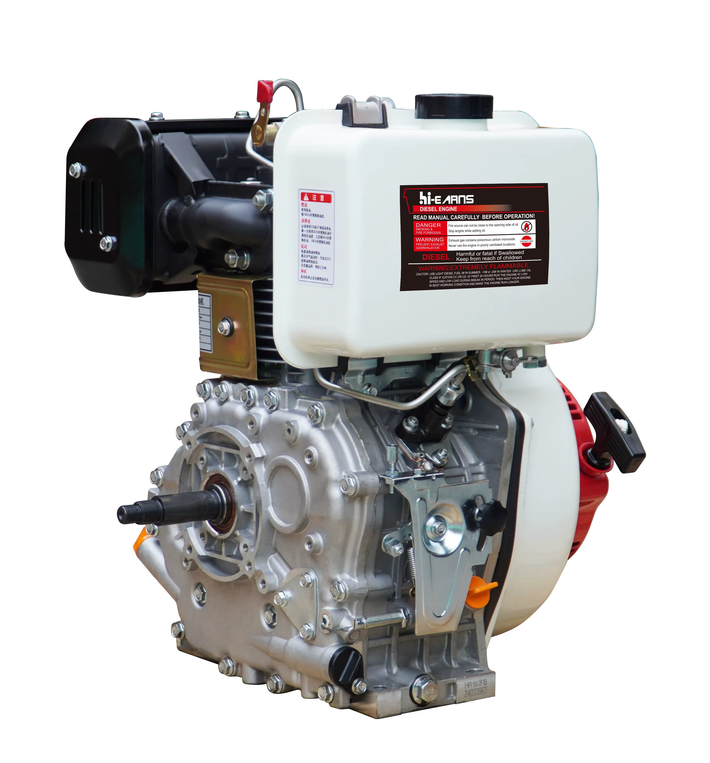 192FB Hand Start One Cylinder 13HP diesel Engine — image 2