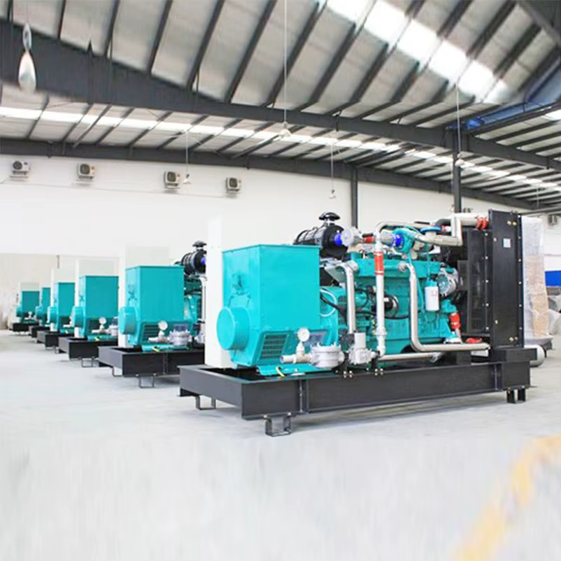 Super Silent Natural Gas Generator 800kva Genset LNG CNG LPG Natural Gas Power Generator  Factory Plant Manufacturing — image 2