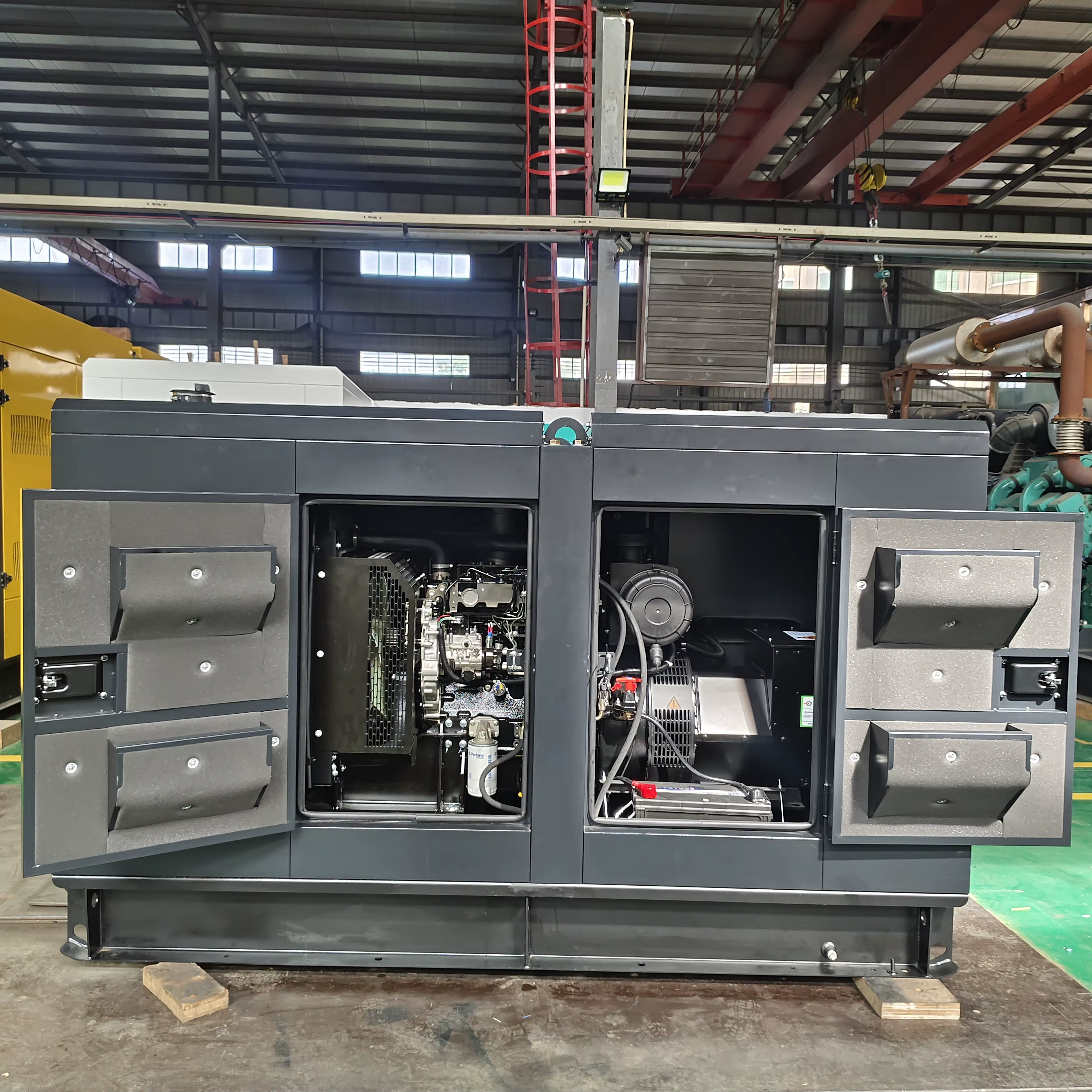 20KW-400KW Open Frame Diesel Generator with Water-cooled System and Electric Start — image 2