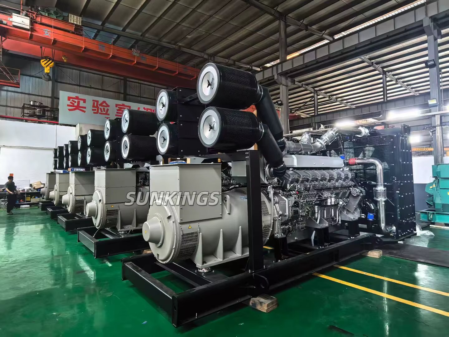 Global Warranty Silent Open Frame Diesel Generator 3 Phase with for Engine Water-Cooled System — image 2